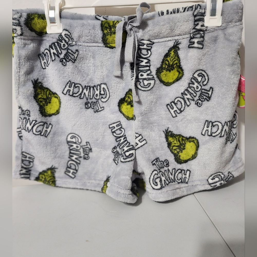 The Grinch Grey Pajama Shorts Size Medium
